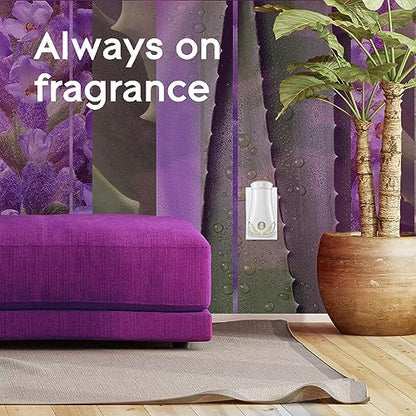 Glade PlugIns Refills Air Freshener, Tranquil Lavender & Aloe, Scented and Essential Oils for Home and Bathroom, 0.67 Fl Oz, 10 Count