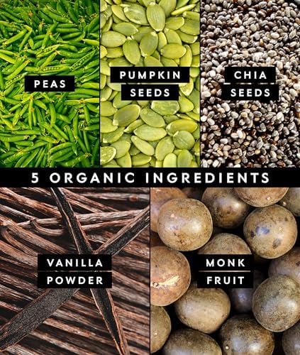 Truvani Vegan Pea Protein Powder | Vanilla | 20g Organic Plant Based Protein | 10 Servings | Keto | Gluten & Dairy Free | Low Carb | No Added Sugar