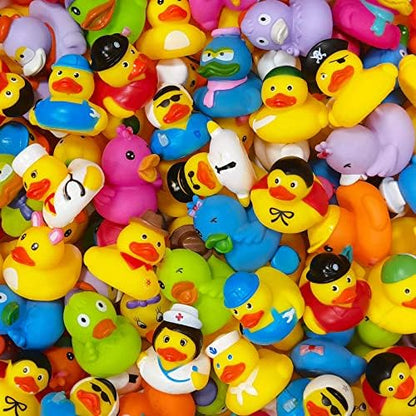 Rubber Ducks in Bulk,Assortment Duckies for Jeep Ducking Floater Duck Bath Toys Party Favors (30-Pack)