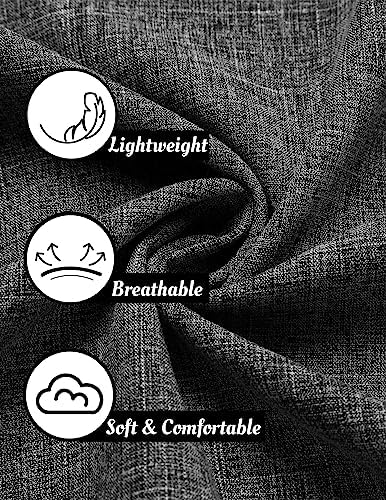 COOFANDY Men's Linen Shirts Short Sleeve Casual Shirts Button Down Shirt for Men Beach Summer Wedding Shirt