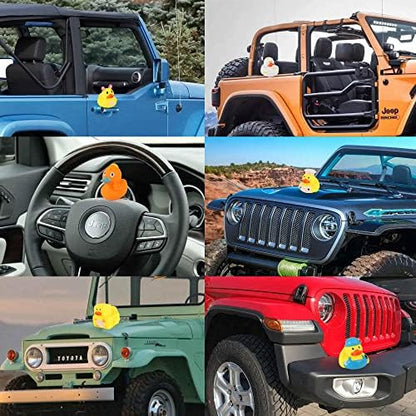 Rubber Ducks in Bulk,Assortment Duckies for Jeep Ducking Floater Duck Bath Toys Party Favors (50-Pack)