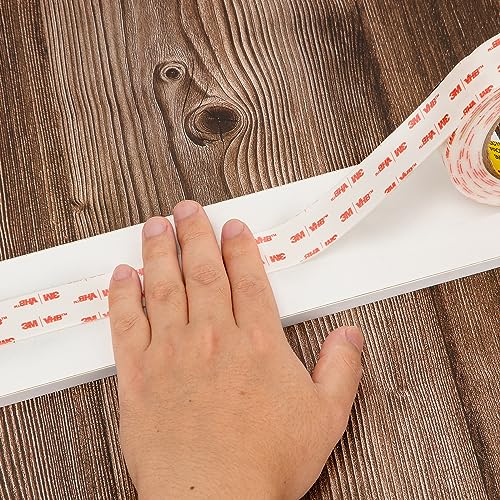 3M Double Sided Mounting Tape VHB 1''x15.4Ft 0.043in Thick White 4950 Heavy Duty Adhesive Waterproof Foam Tape for Car Home Office Deco