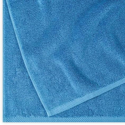 Amazon Basics 2 Piece Quick-Dry Oversize Bath Towel, 100% Cotton, Lake Blue, 54" x 30"