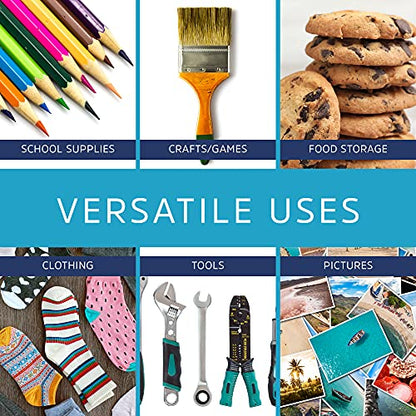 Clear Plastic Reclosable Zip Bags - GPI Case of 1000 4" X 6" 2 Mil Thick Strong & Durable Poly Baggies with Resealable Zipper Top Lock & Write-on White Block, for Storage, Packaging & Shipping