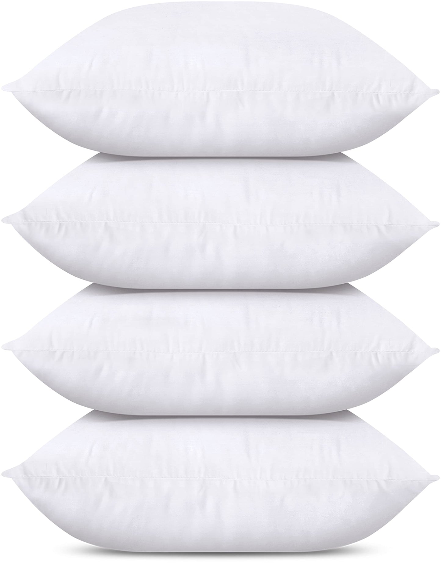 Utopia Bedding Throw Pillows (Set of 4, White), 20 x 20 Inches Pillows for Sofa, Bed and Couch Decorative Stuffer Pillow