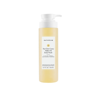 Naturium The Glow Getter Multi-Oil Hydrating Body Wash, Gentle Cleanser, 16.9 oz