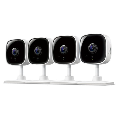 Tapo by TP-Link 1080P Indoor Security Camera for Baby Monitor, Pet Camera w/Motion Detection, 2-Way Audio Siren, Night Vision, Cloud & SD Card Storage, Works w/Alexa & Google Home, C100(4-Pack)