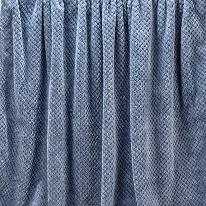 Fuzzy Throw Blanket, Plush Fleece Blankets for Adults, Toddler, Boys and Girls, Warm Soft Blankets and Throws for Bed, Couch, Sofa, Travel and Outdoor, Camping (Throw(50"x70"), L-Smoked Blue)
