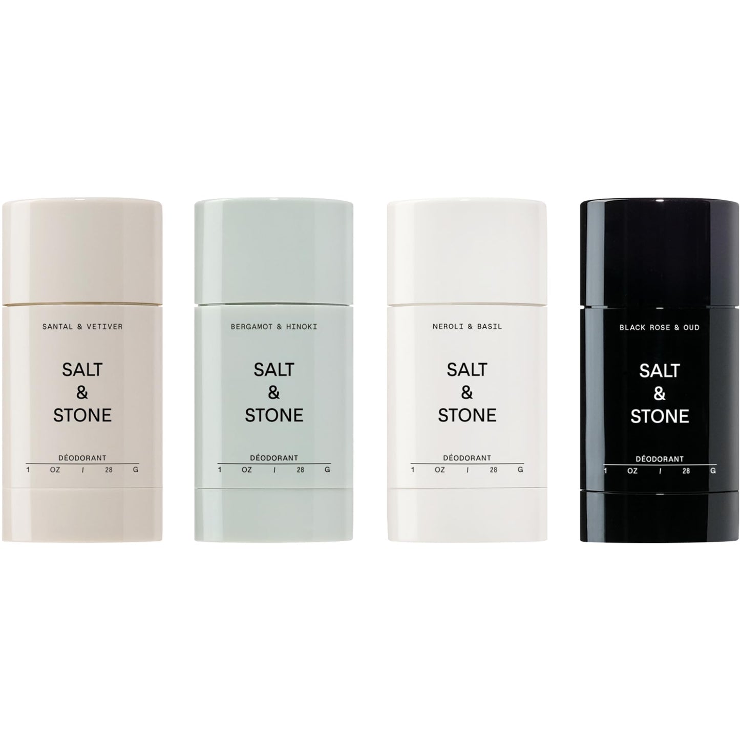 SALT & STONE Aluminum Free Deodorant | Extra Strength 48 Hour Protection for Women & Men | Made with Seaweed Extracts, Shea Butter & Prebiotics (Mini Deodorant Discovery Set)