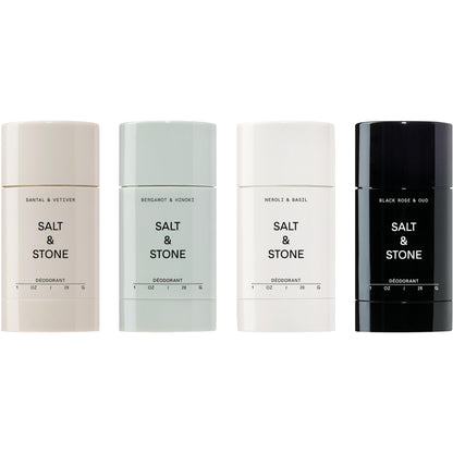 SALT & STONE Aluminum Free Deodorant | Extra Strength 48 Hour Protection for Women & Men | Made with Seaweed Extracts, Shea Butter & Prebiotics (Mini Deodorant Discovery Set)