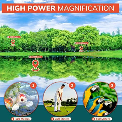 Authentic ROXANT Grip Scope High Definition Wide View Monoculars for Adults High Powered - with Retractable Eyepiece & Fully Multi Coated Optical Glass Lens + Bak4 Prism starscope monocular Telescope