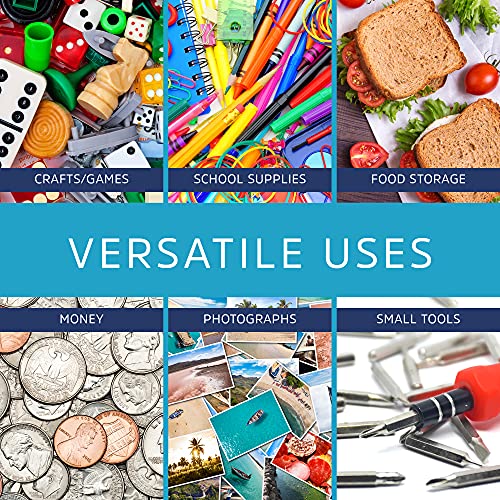 GPI Case of 1000 6" X 9" Clear Plastic Reclosable Zip Bags - Bulk 2 Mil Thick Strong & Durable Poly Baggies with Resealable Zipper Top Lock & Write-on White Block, for Storage, Packaging & Shipping