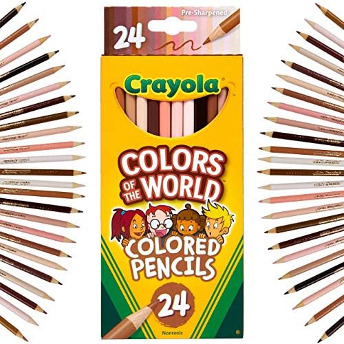 Crayola Colors of the World Bulk Colored Pencil Set - 6 Packs (24ct), Skin Tone Kids Colored Pencils for Kids, Bulk Teacher Classroom Must Haves