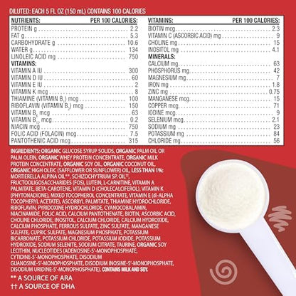 Earth's Best Organic Baby Formula for Babies 0-12 Months, Powdered Dairy Infant Formula with Iron, Omega-3 DHA, and Omega-6 ARA, 32 oz Formula Container