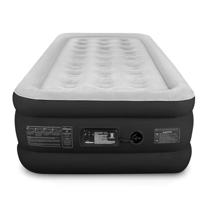 SoundAsleep Products Dream Series Luxury Air Mattress, ComfortCoil Technology, Built-in High Capacity Pump for Home, Camping- Double Height, Adjustable, Inflatable Blow Up, Portable (Twin XL Size)