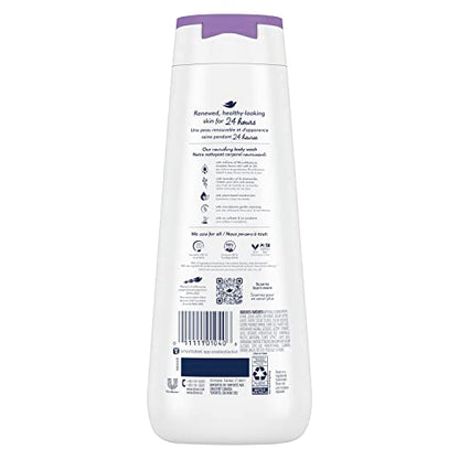 Dove Body Wash 4 Count Relaxing Lavender Oil & Chamomile for Renewed, Healthy-Looking Skin Gentle Skin Cleanser with 24hr Renewing MicroMoisture 20 oz