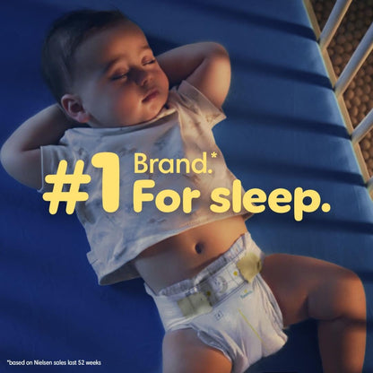 Pampers Overnight Diapers - Swaddlers Overnights - Size 3, 66 Count, Disposable Baby Diaper, Night Time Leak and Skin Protection