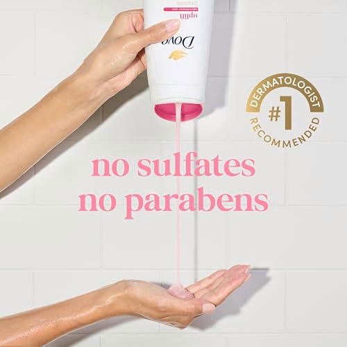 Dove Body Wash 4 Count for 24hr Lotion-Soft Skin Uplift Sakura Blossom and Yuzu Moisturizing Skin Cleanser with No Sulfates No Parabens