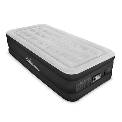 SoundAsleep Products Dream Series Luxury Air Mattress, ComfortCoil Technology, Built-in High Capacity Pump for Home, Camping- Double Height, Adjustable, Inflatable Blow Up, Portable (Twin XL Size)