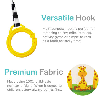 Urban Kiddy™ Baby's My First Family Album | Soft Photo Cloth Book Gift Set for Newborn Toddler & Kids (Giraffe)