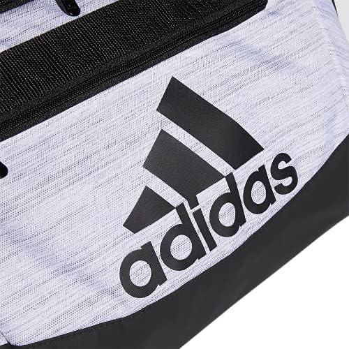 adidas Unisex Defender 4.0 Gym Duffel Bag for Men and Women, Two Tone White/Black, Small (38L)