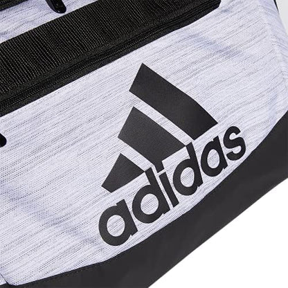 adidas Unisex Defender 4.0 Gym Duffel Bag for Men and Women, Two Tone White/Black, Small (38L)