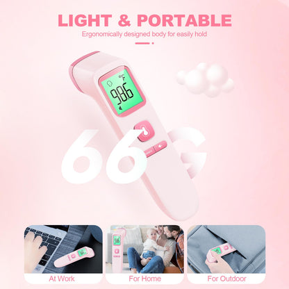 No-Touch Thermometer for Adults and Kids, Digital Accurate Baby Thermometer with Fever Alarm, 1 Second Fast Result, Easy to use, 2 in 1 Mode