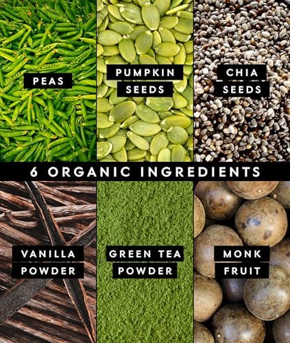 Truvani Vegan Pea Protein Powder | Matcha | 20g Organic Plant Based Protein | 20 Servings | Keto | Gluten & Dairy Free | Low Carb | No Added Sugar