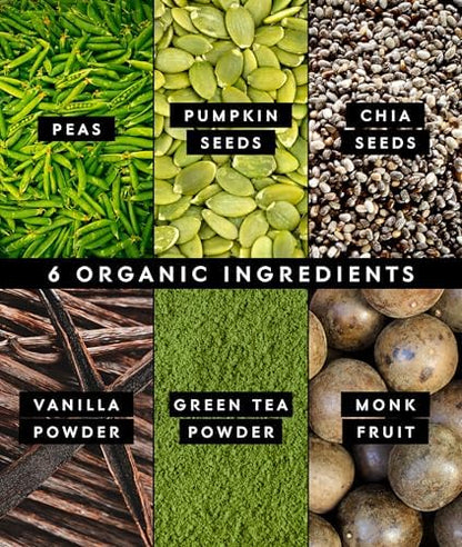 Truvani Vegan Pea Protein Powder | Matcha | 20g Organic Plant Based Protein | 10 Servings | Keto | Gluten & Dairy Free | Low Carb | No Added Sugar