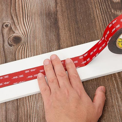 3M Double Sided VHB Tape 1" x 15.4 Ft, Heavy Duty Mounting Tape, Black 5925 Foam Tape Strong Adhesive Waterproof for Automotive Car Décor Home Office Logos Indoor Outdoor, 0.025in Thick