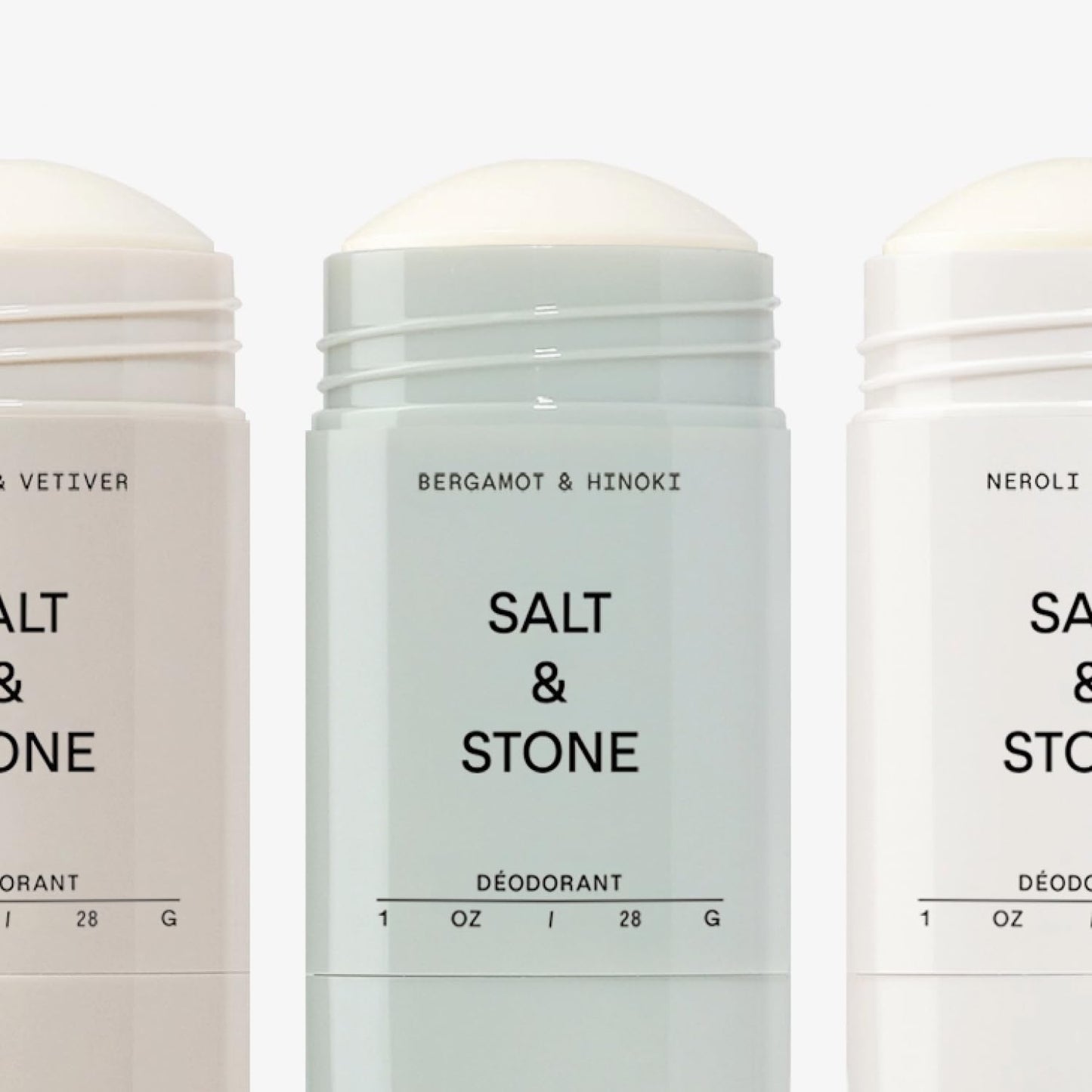 SALT & STONE Aluminum Free Deodorant | Extra Strength 48 Hour Protection for Women & Men | Made with Seaweed Extracts, Shea Butter & Prebiotics (Mini Deodorant Discovery Set)