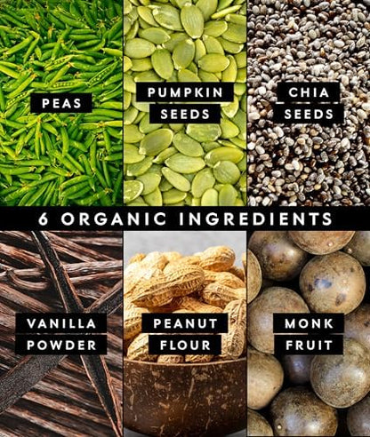 Truvani Vegan Pea Protein Powder | Peanut Butter | 20g Organic Plant Based Protein | 10 Servings | Keto | Gluten & Dairy Free | Low Carb | No Added Sugar