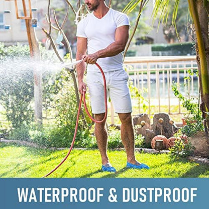 Shoe Covers Disposable Non Slip for Indoors Pack of 200 (100 pairs) Recyclable Shoe Booties Waterproof Shoe & Boot Covers Durable Shoe Protectors Covers One Size Fits Most Blue