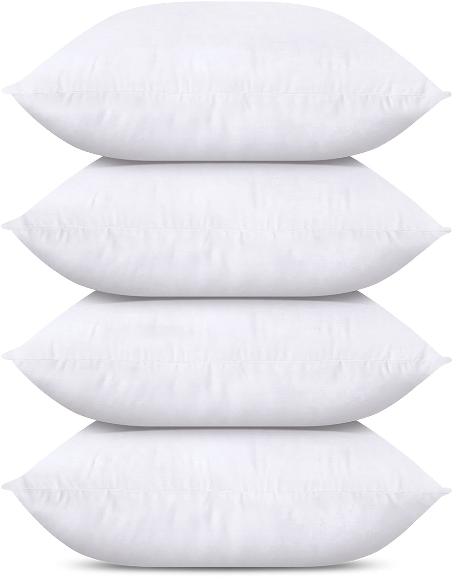 Utopia Bedding Throw Pillows (Set of 4, White), 22 x 22 Inches Pillows for Sofa, Bed and Couch Decorative Stuffer Pillow