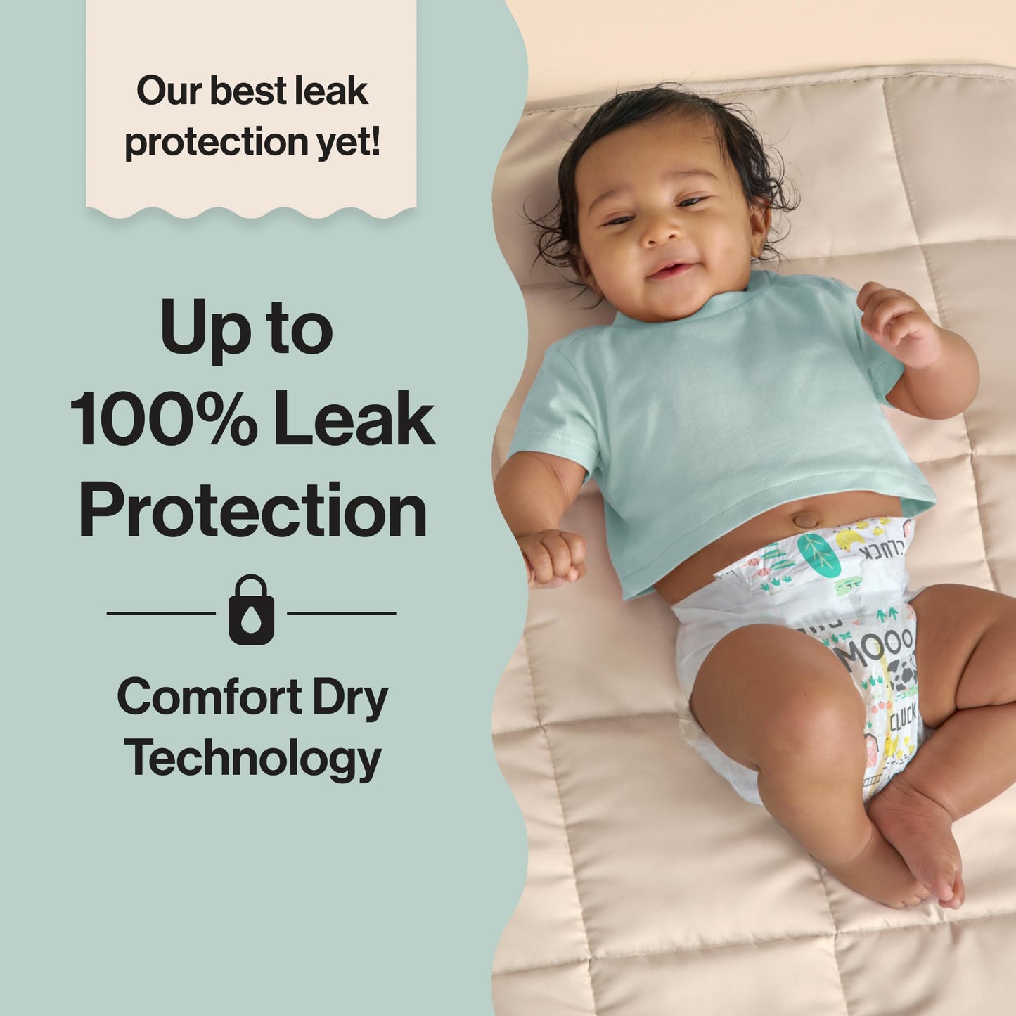 The Honest Company Clean Conscious Diapers for Sensitive Skin | Hypoallergenic, Fragrance Free | Gender Neutral Prints | Super Club Box, Size 3 (16-28 lbs), 120 Count (Prints May Temporarily Vary)