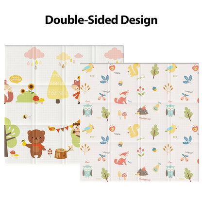 Baby Play Mat, 50 x 50 Inch Play Mat Perfect for Use Baby Playpen, Foldable Baby Foam Playmat for Floor, Portable Waterproof Activity PlayMats for Babies, Infants and Toddlers
