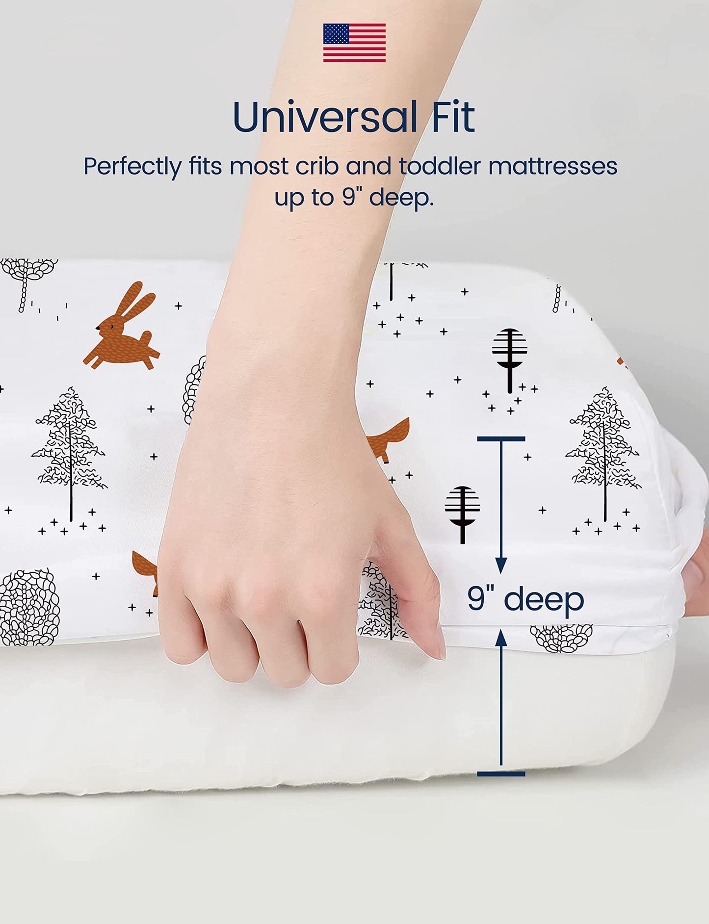 TotAha Premium Stretchy Crib Sheets (2-Pack)-Hypoallergenic, Silky Comfort, Buttery Soft, Calming Effect, All-Season Jersey-Knit Sheets, 9'' Extra Deep Pocket(Meredith Allover Floral & Pale Pink)