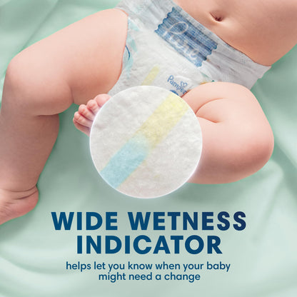 Pampers Pure Protection Baby Diapers, Size 2 (12-18 lbs), 186 Count, Up to 100% Leakproof, Premium Plant-Based Skin Protection, Hypoallergenic Soft Diapers