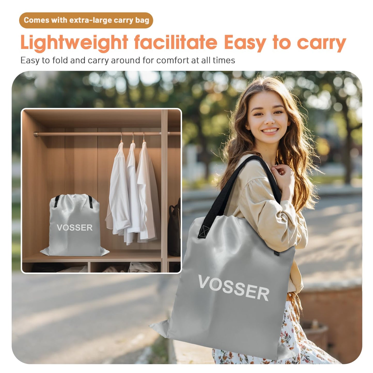 VOSSER Twin Air Mattress with Built in Pump,Inflatable Mattress 2 Mins Self-Inflation/Deflation,Thicker Blow up Mattress Leak-Proof,Flocked Top Air Bed with Storage Bag for Home, Camping & Guests
