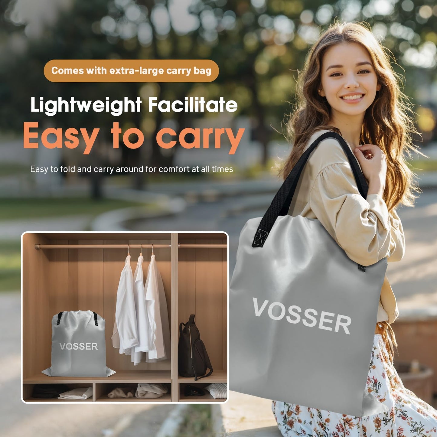 VOSSER Air Mattress Twin with Built in Pump,18''Blow up Mattress 2 Mins Self-Inflation/Deflation,Thicker Inflatable Mattress Leak-Proof,Flocked Top Air Bed with Storage Bag for Home, Camping & Guests