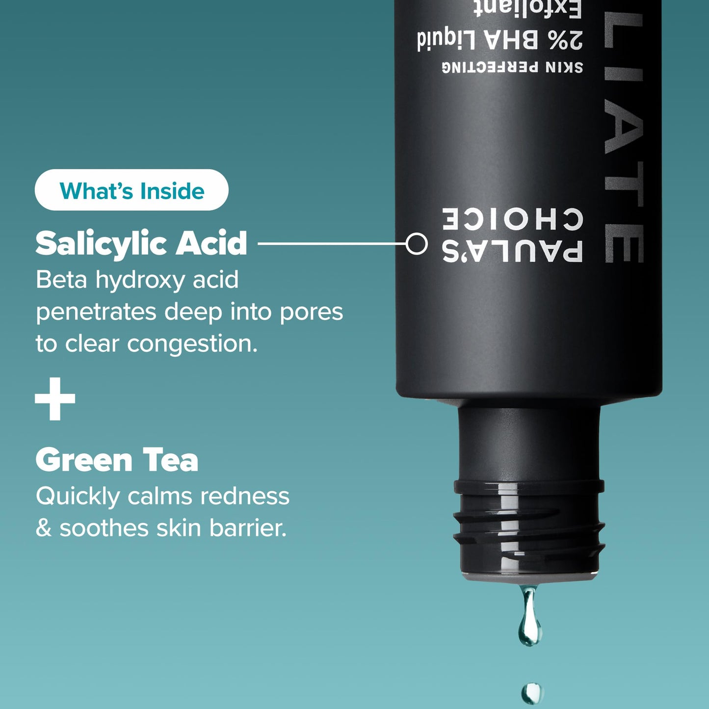 Paula's Choice Skin Perfecting 2% BHA Liquid Salicylic Acid Exfoliant, Gentle Facial Exfoliator for Blackheads, Large Pores, Wrinkles & Fine Lines, Travel Size, 1 Fluid Ounce