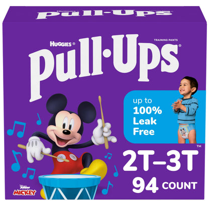 Pull-Ups Boys' Potty Training Pants, Size 2T-3T Training Underwear (16-34 lbs), 94 Count