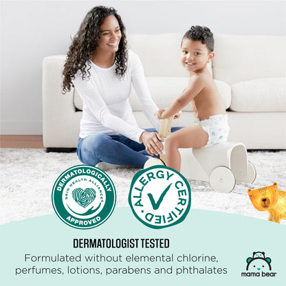 Amazon Brand - Mama Bear Gentle Touch Diapers, Size 2, 184 Count (4 packs of 46)