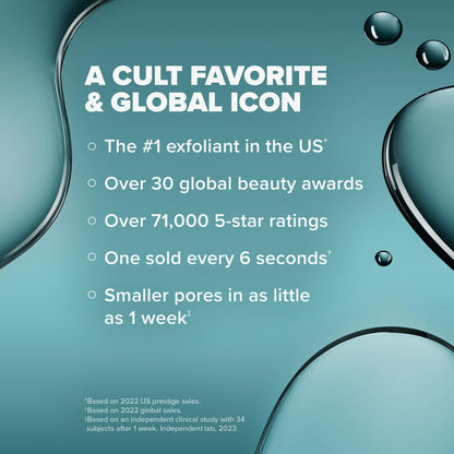 Paula's Choice SKIN PERFECTING 2% BHA Liquid Salicylic Acid Exfoliant-Facial Exfoliant for Enlarged Pores, Wrinkles & Fine Lines, Suitable for Blackhead-Prone Skin, Fragrance-Free