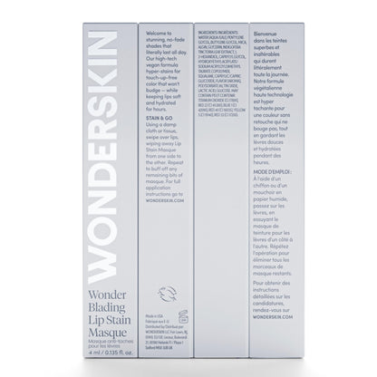 Wonderskin Wonder Blading All Day Lip Stain Peel Off Masque - Long Lasting, Waterproof and Transfer Proof Nude Lip Tint, Matte Finish Peel Off Makeup (XOXO Masque)