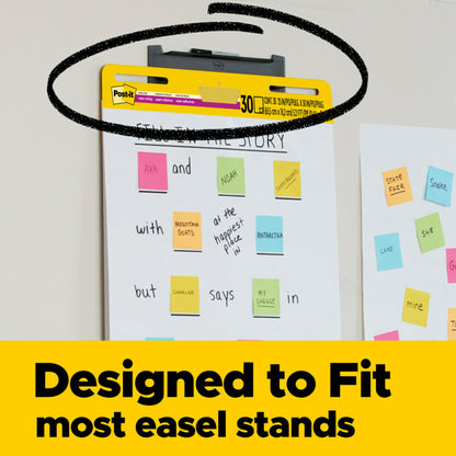 Bundle of Post-it Super Sticky Notes, 24 Sticky Note Pads, 3 x 3 in, Supernova Neons + Post-it Super Sticky Easel Pad, 25 in x 30 in, White, 30 Sheets/Pad, 2 Pads/Pack Self Stick Flip Chart Paper