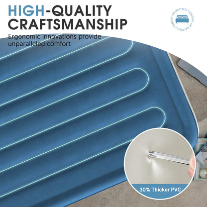 DIVON Air Mattress Queen with Built in Pump,18'' Raised Self Inflatable Mattress,Foldable Blow Up Mattress in 3 Mins,Portable Air Bed for Camping,Travel&Floor,Queen Size Air Matress for Adults,660lbs