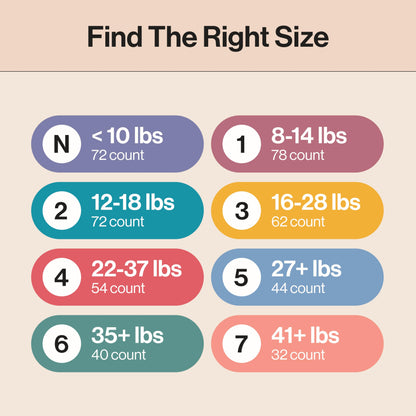 The Honest Company Clean Conscious Diapers for Delicate Skin | Up to 100% Leakproof | Hypoallergenic, Fragrance Free | Girl Prints | Club Box, Size Newborn, 72 Count (Prints May Vary)