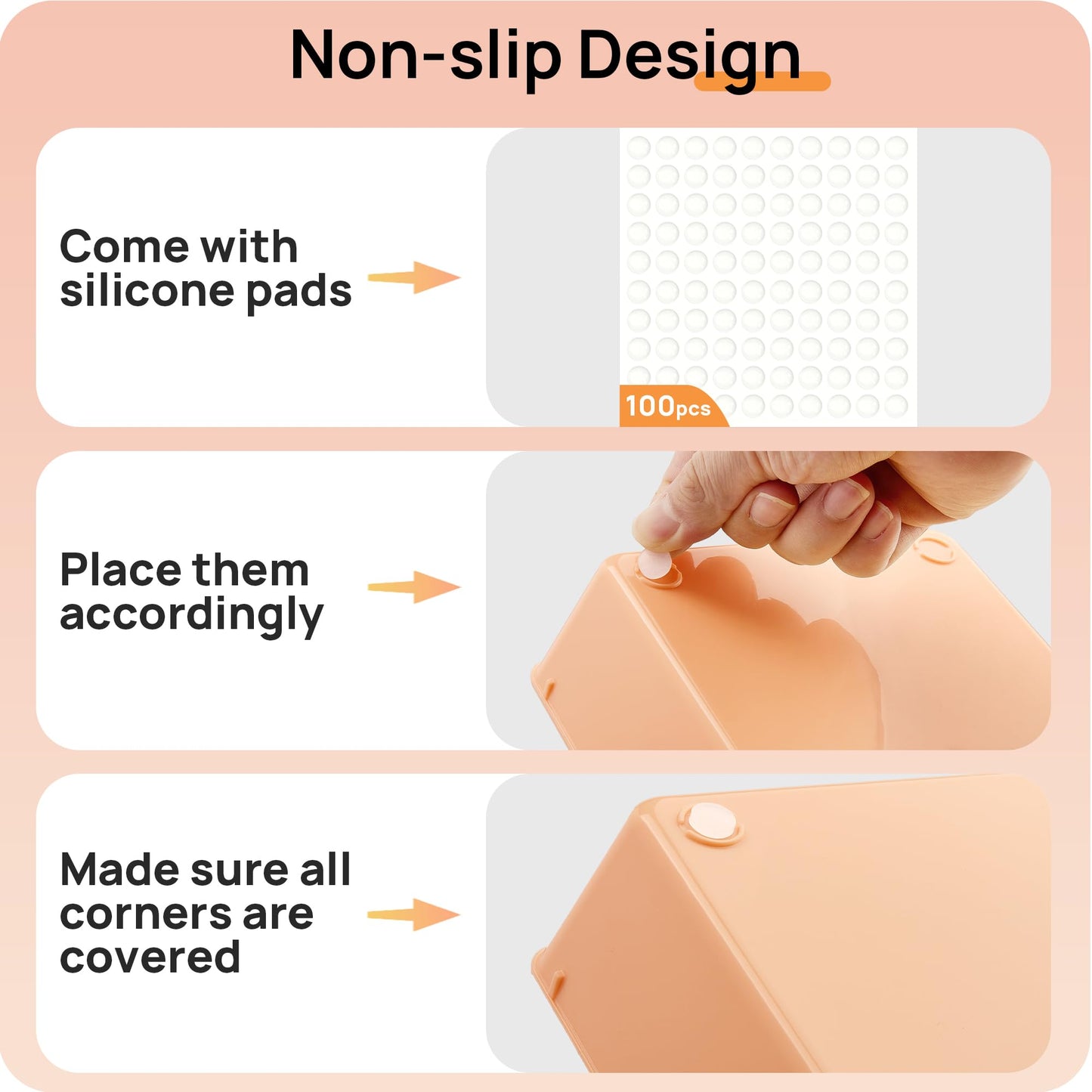 Vtopmart 25 PCS Plastic Drawer Organizers Set, 4-Size Versatile Bathroom and Vanity Drawer Organizer Trays, Storage Bins for Makeup, Bedroom, Kitchen Gadgets Utensils and Office