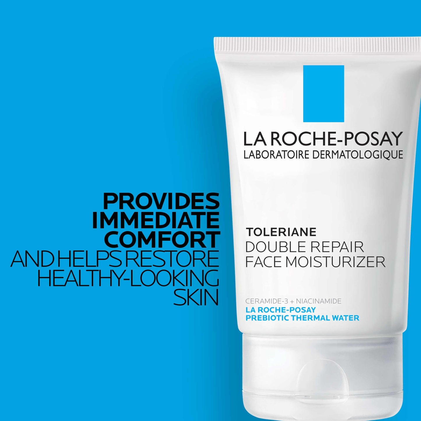 La Roche-Posay Toleriane Double Repair Face Moisturizer, Daily Moisturizer Face Cream with Ceramide and Niacinamide for All Skin Types, Oil Free, Fragrance Free (Pack of 2)
